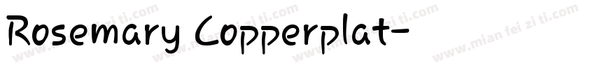 Rosemary Copperplat字体转换